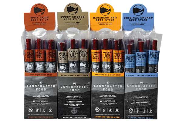 Landcrafted Food Beef Sticks Four Flavors